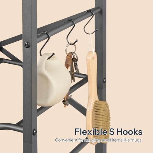 HOOBRO 5 Gallon Water Jug Holder 6 Bottles, Water Jug Rack, 3 Tier Water Bott...