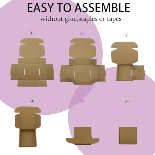 13x11x2 inches Shipping Boxes Set of 24, Brown Corrugated Packaging Mailers