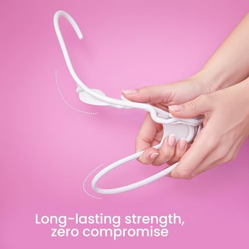 Utopia Home Plastic Hangers 200 Pack – Space Saving Clothes Hanger White