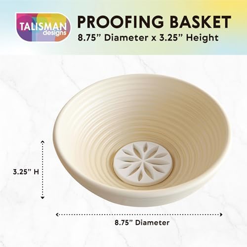 Talisman Designs Decorating Embosser | 9-Inch Warmer Basket | Dough Proofing,...