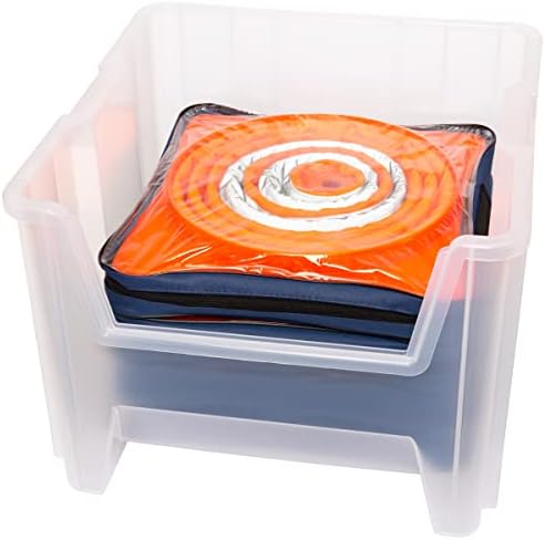 Akro-Mils Stak-N-Store Stackable Storage Bins, 17.5"x16.5"x12.5&quo...