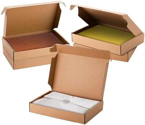 Cedilis 30 Pack 12x8x2 Inches Shipping Boxes, Brown Corrugated Cardboard Mail...