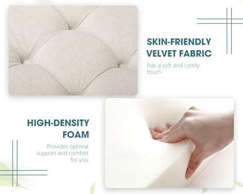 Grepatio 35.5" Large Square Storage Ottoman, Lift Top Ottoman Square Ben...