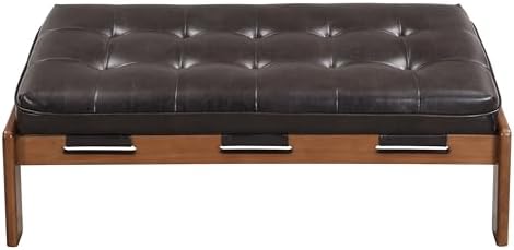 Christopher Knight Home Penley Modern Rectangular Faux Leather Upholstered Li...