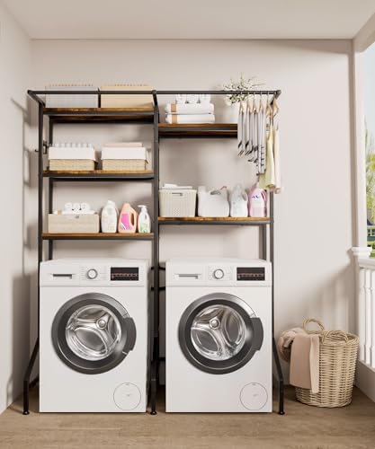 Homde Over The Washer and Dryer Storage Shelf: 5-Tier Heavy Duty