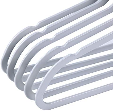 Quality Hangers 50 Pack Plastic Hangers for Clothes - Slim Non-Velvet Hangers...