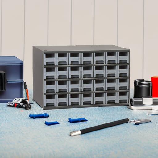 Akro-Mils Steel Garage Storage Cabinet, Small Parts Organizer Metal Cabinet f...