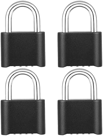 DELSWIN Heavy-Duty Combination Padlock Locker Lock - 4 Digit Combination Lock...