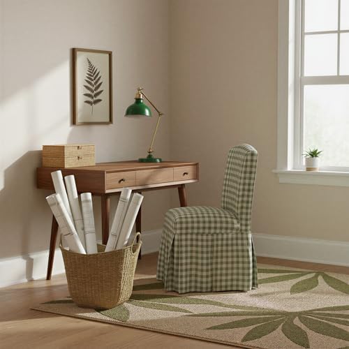 Household Essentials Seagrass Woven Storage Basket with Handles, Natural