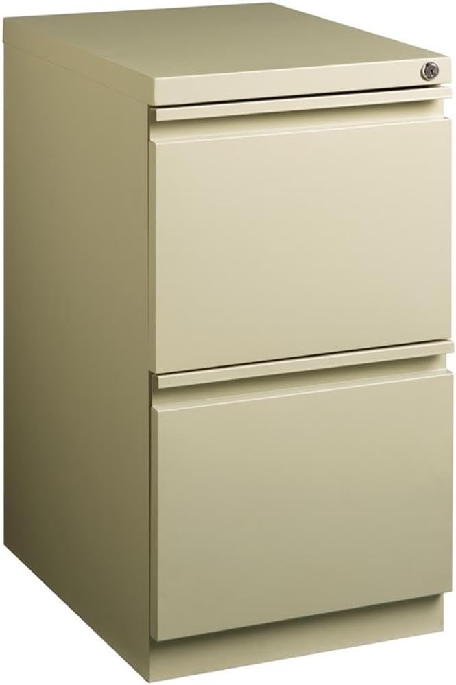 Hirsh Industries Scranton & Co 20" 2-Drawer Metal Mobile Pedestal Fi...