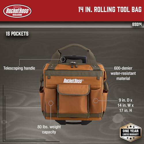 14 in. Rolling Tool Bag