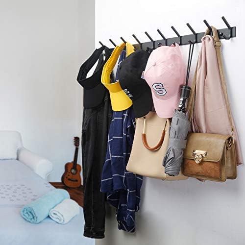 WEBI Coat Rack Wall Mounted,8 Coat Hooks for Hanging Coats,24" Heavy Dut...