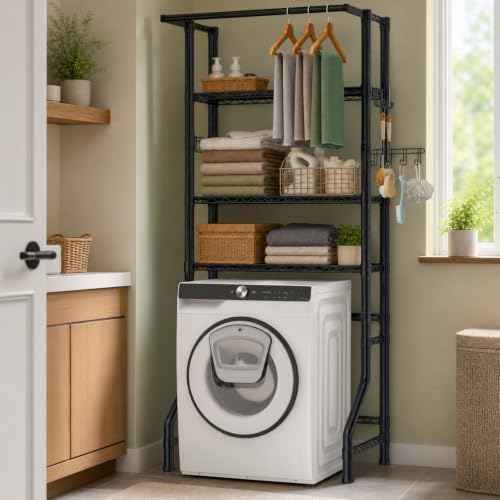 Over the Washer and Dryer Storage Shelf,Freestanding Laundry Room Organizer