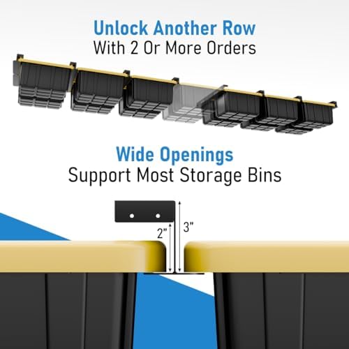 USA Based Overhead Garage Storage Rack, Connectable Heavy Duty Metal Ceiling ...