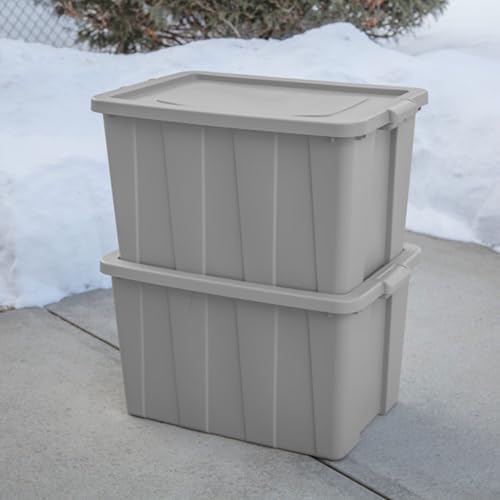 Sterilite Latching Tuff1 Tote Containers w/Lids, 30 Gallon, 8-Pack