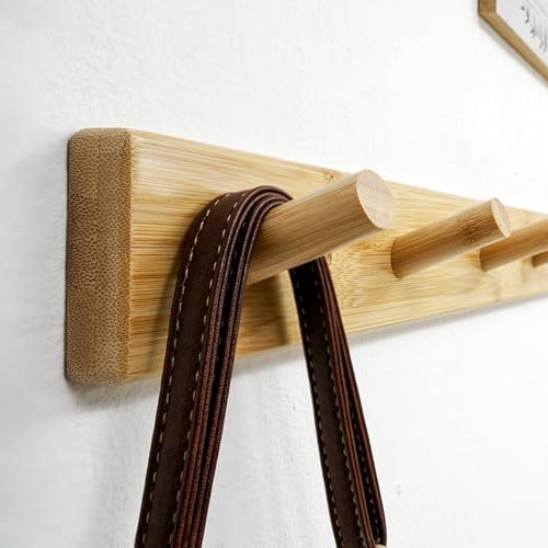 WEBI Coat Rack Wall Mounted,10 Hooks,38" Long Coat Hanger Wall Mount,Peg...