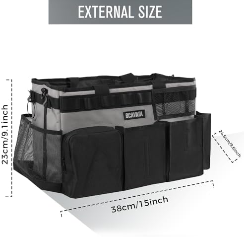 SCAVATA Wearable Cleaning Caddy Bag, Cleaning Caddy Supplies Organizer with H...