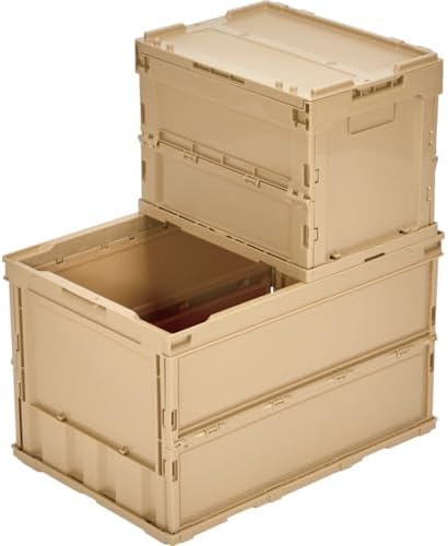 TRUSCO TR-SC20-LS Alpha Folding Container with Lid, 6.3 gal (20 L), LS Color,...