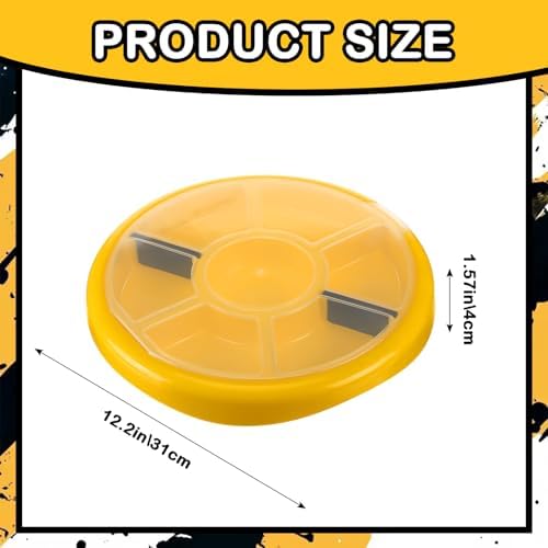 3 Pcs 5 Gallon Bucket Tool Organizer Yellow Bucket Seat with 2 Removable Wall...