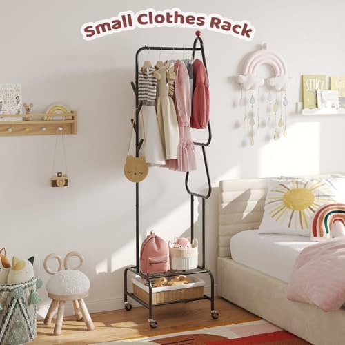 Christmas tree styled Garment Rack for Hanging Clothes with Shelf & Hooks