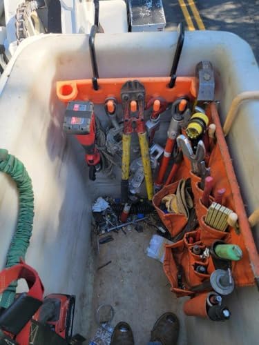 The Big Rack Bucket Truck Tool Organizer and Lineman Tool Board (Bucket Hooks...