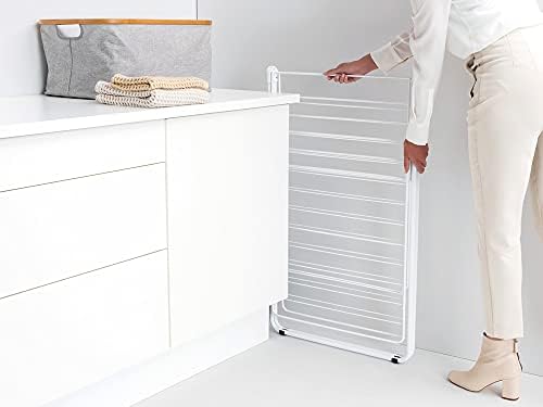Brabantia HangOn Clothes Drying Rack | 82ft (25m) | White | Large Indoor Clot...