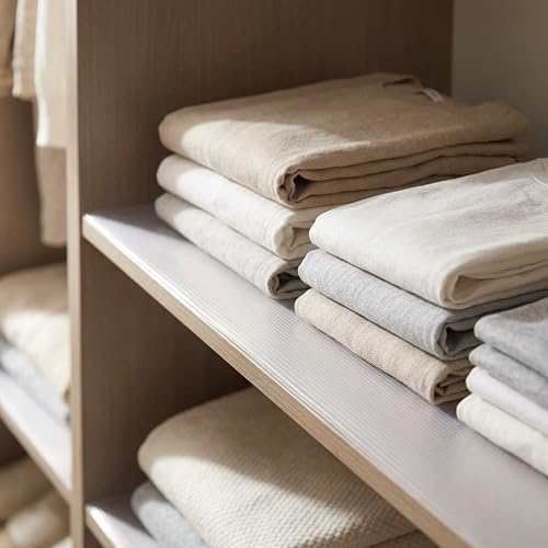 Shelf Liners for Kitchen Cabinets Non Adhesive 24 Inch Wide X 20 Ft Clear Non...