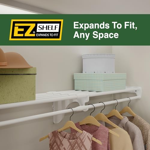EZ Shelf Laundry Room Shelves (Silver, 40.5" -75")
