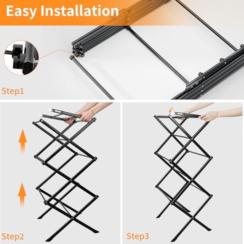 3 Tier Clothes Drying Rack, Foldable Drying Rack Clothing,Indoor & Outdoo...
