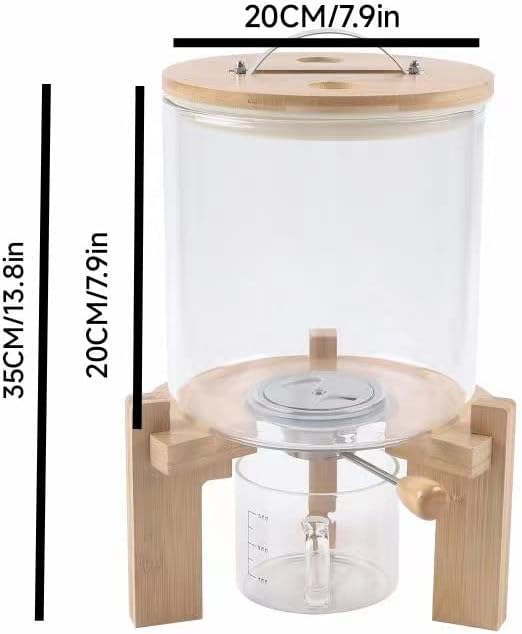 Rice Dispenser Food Dispenser Rice Bucket, Rice Storage Dry Food Dispenser Gr...