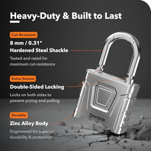 Outdoor Combination Lock, Weatherproof, Large Heavy Duty Padlock