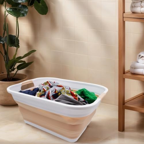 SAMMART 41L (10.8 gallon) Collapsible Plastic Laundry Basket - Foldable Pop U...