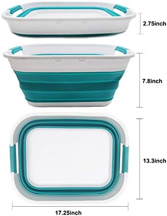 SAMMART 17.5L (4.6 Gallon) Collapsible/Foldable/Pop Up/Portable Washing Tub, ...