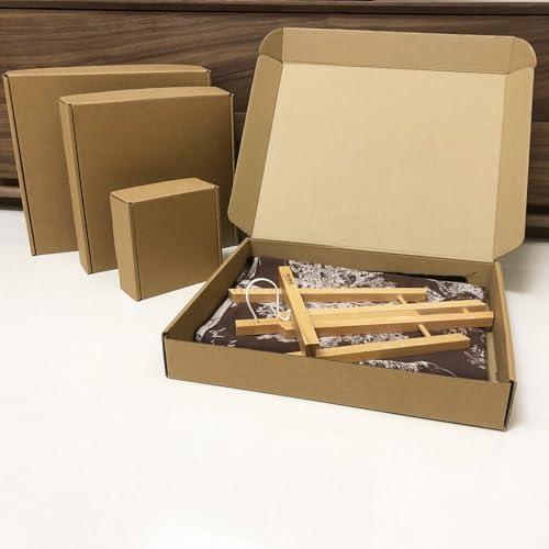 13x11x2 inches Shipping Boxes Set of 24, Brown Corrugated Packaging Mailers