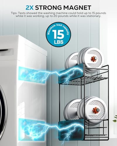 Nieifi Magnetic Shelves for Washing Machine, Magnetic Laundry Organizer