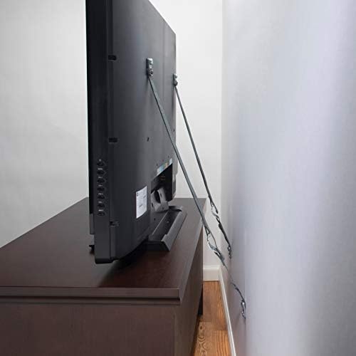 Safety 1st TV & Furniture Safety Straps, Black, 2‑Pack, Screws Included (...