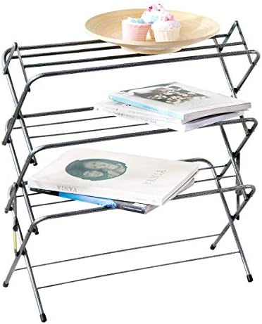 Zenree 4 Tier Folding Shoe Rack, Multifunction Small Organizer and Storage Me...