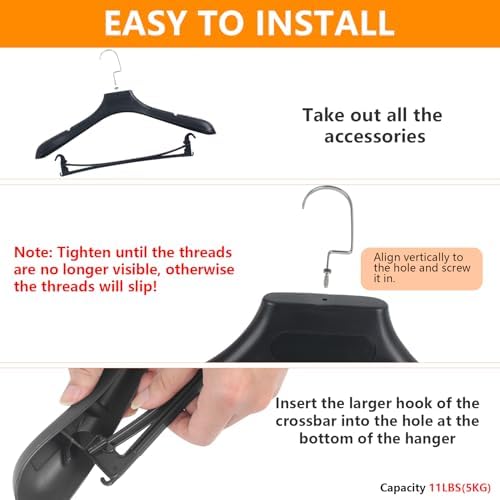 Plastic Extra Wide Suit Hangers, Pack of 15, Width: 17.7",Notched Should...
