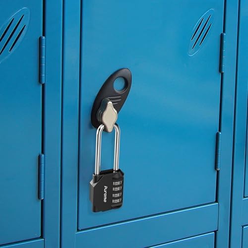 Puroma 10 Pack Combination Lock 4 Digit 2.6 Inch Padlock Gate Shed Black
