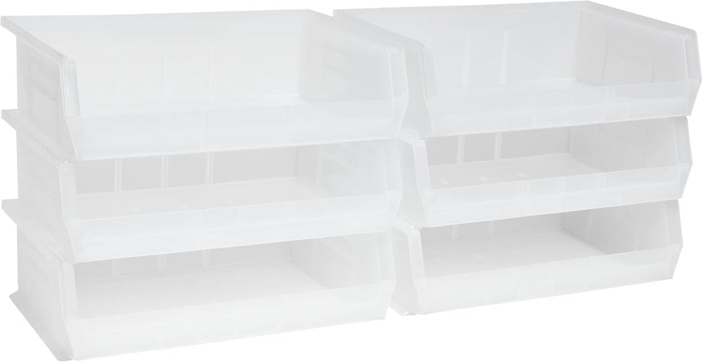 Akro-Mils 30255 AkroBins Plastic Storage Bins, 11"x16"x5", Cle...
