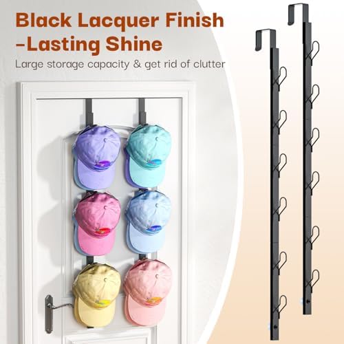 Over The Door Hooks 2 Pack,12 Heavy Duty Towel Rack All Metal Coat Hanger for...