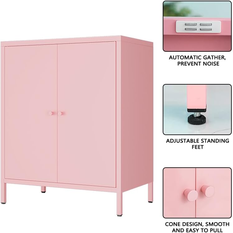 2 Door Metal Accent Storage Cabinet for Home, Living Room,Office Room,Kitchen...