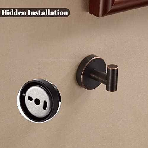 BigBig Home Bronze Towel Hooks, Bathroom Robe Hook Oil Rubbed, Bath Farmhouse...