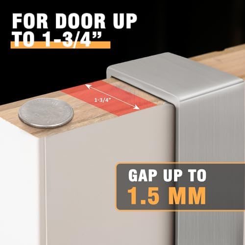 Uross (2 Pack Foldable Over The Door Hooks, Heavy Duty Over Door Hanger, Behi...
