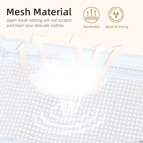 STORAGE MANIAC Sweater Drying Rack, Mesh Clothes Drying Rack, Stackable Laund...