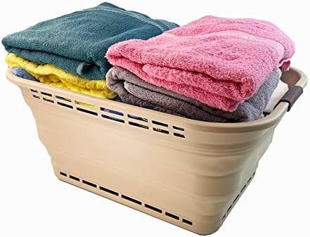 SAMMART 42L (11 gallons) Collapsible Plastic Laundry Basket - Portable Pop Up...