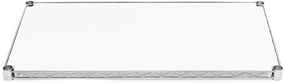 Shelving Inc. 24" d x 60" w Poly Wire Shelf Liners, White, 4 Count