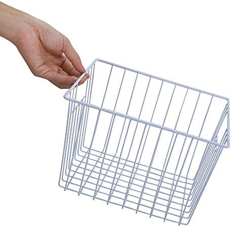 6 Pack Wire Storage Baskets for Organizing, Freezer Organizer Bins, Pantry Or...