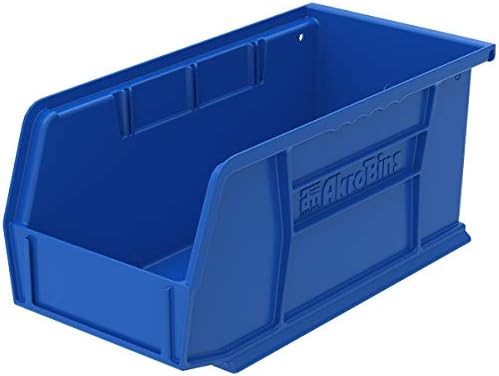 Akro-Mils 30230 & 30210 Plastic Hanging Stackable Storage Organizer Bins,...