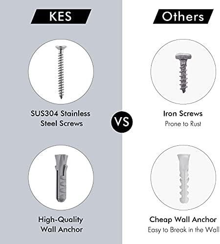 KES Bathroom Towel Hook for Shower Kitchen Robe Coat Hooks Wall Mounted SUS30...